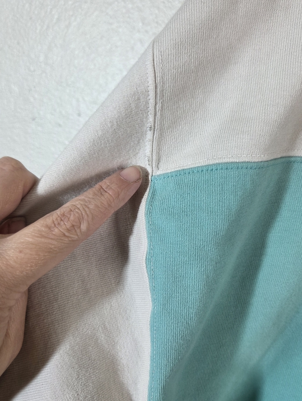 Vintage 90s Boundary Waters Colorblock Rugby Shirt Pullover Pastel Thick Cotton - Picture 13 of 16